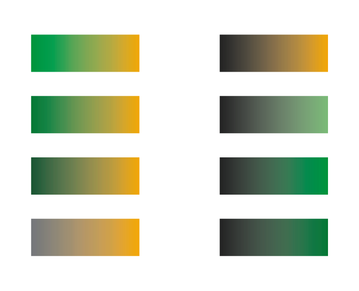 Color palette gradients for NGINX Conf Austin