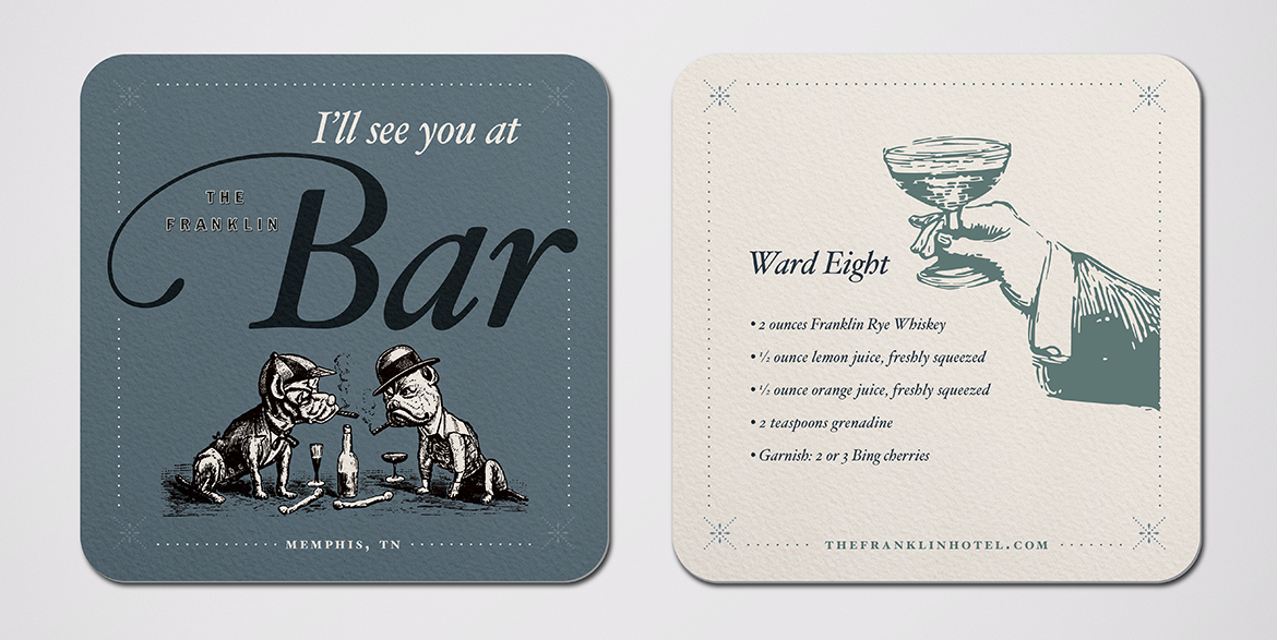Coasters for The Franklin Bar
